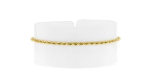 2mm 14kt Yellow Gold Rope-Chain Bracelet