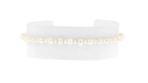 2.5-4mm Cultured Pearl Bracelet with 18kt Gold Over Sterling