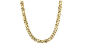Italian 14kt Yellow Gold Braided-Link Necklace. 18"