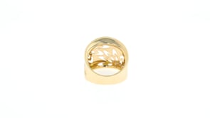 Italian 14kt Yellow Gold Floral Openwork Ring