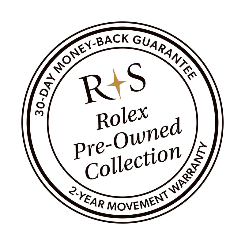 Rolex Pre-Owned Collection guarantee stamp with money-back and movement warranty