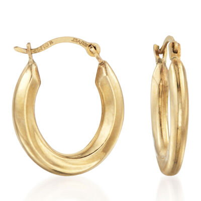 Gifts Under $100. Image Featuring Gold Hoop Earrings