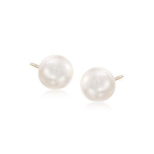 5-5.5mm Cultured Akoya Pearl Earrings in 14kt Yellow Gold #034061