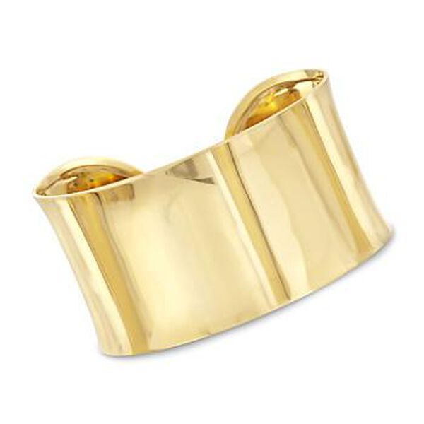 14kt Yellow Gold Polished Statement Cuff Bracelet. #788062