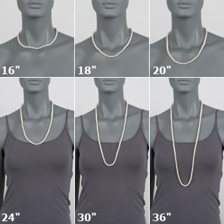 Womens Necklace Size Chart