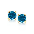 .50 ct. t.w. London Blue Topaz Stud Earrings in 14kt Yellow Gold