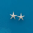 .20 ct. t.w. Diamond Starfish Earrings in Sterling Silver