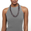 7-8mm Black Cultured Pearl Endless Necklace