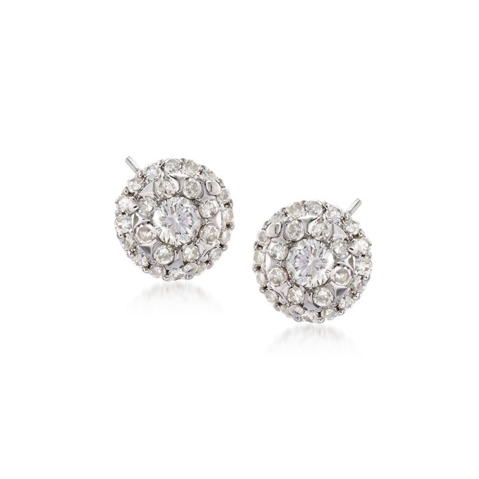.43 ct. t.w. Diamond Stud Earrings in 14kt White Gold