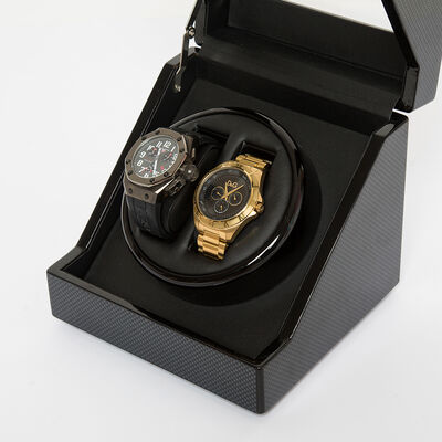 Brouk & Co. Black Carbon Fiber Watch Winder
