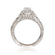 Henri Daussi 1.12 ct. t.w. Diamond Engagement Ring in 18kt White Gold