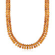 C. 1970 Vintage 98.00 ct. t.w. Citrine Necklace in 18kt Yellow Gold