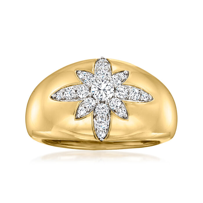 .50 ct. t.w. Diamond North Star Ring in 14kt Yellow Gold