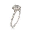 Henri Daussi 1.11 ct. t.w. Diamond Engagement Ring in 18kt White Gold