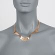 C. 1940 Vintage 18kt Yellow Gold Cleopatra Collar Necklace 16.5-inch