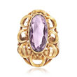 C. 1960 Vintage 3.30 ct. t.w. Amethyst Ring in 14kt Yellow Gold