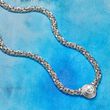10mm Cultured Pearl Byzantine Necklace in Sterling Silver
