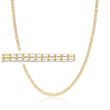 14kt Two-Tone Gold Ice-Chain Necklace