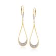 .25 ct. t.w. Diamond Teardrop Earrings in 14kt Yellow Gold