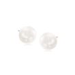 7-7.5mm Cultured Pearl and .10 ct. t.w. Diamond Spike Front-Back Earrings in Sterling Silver