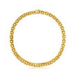 14kt Yellow Gold Basketweave Stampato Necklace