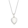 Sterling Silver Mom & Me Jewelry Set: Two Heart Locket Necklaces