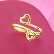 14kt Yellow Gold Heart Ring