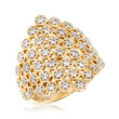 .65 ct. t.w. Diamond Honeycomb Ring in 14kt Yellow Gold