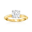 1.39 Carat Diamond Solitaire Ring in 14kt Yellow Gold