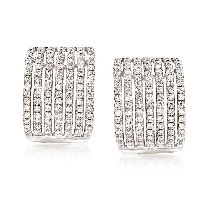1.75 ct. t.w. Diamond Drop Earrings in 14kt White Gold 