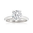 1.80 Carat Certified Diamond Solitaire Ring in 14kt White Gold