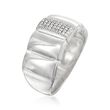 .10 ct. t.w. Pave Diamond Ring in Sterling Silver