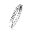 .20 ct. t.w. Diamond Two-Row Ring in Sterling Silver
