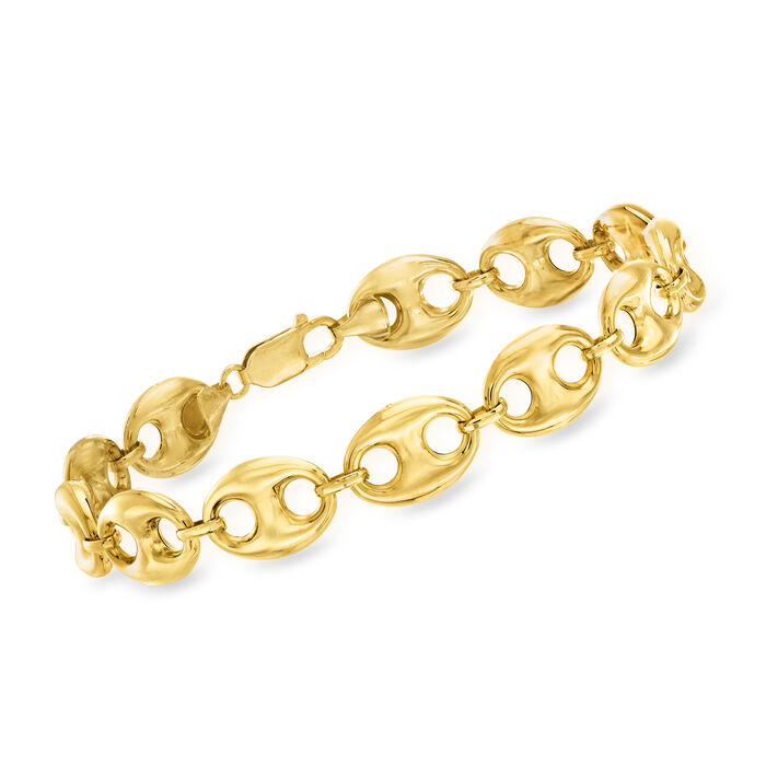 14kt Yellow Gold Marine-Link Bracelet