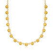 12.00 ct. t.w. Citrine Necklace in 18kt Gold Over Sterling