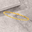 2.6mm 14kt Yellow Gold Rope-Chain Bracelet