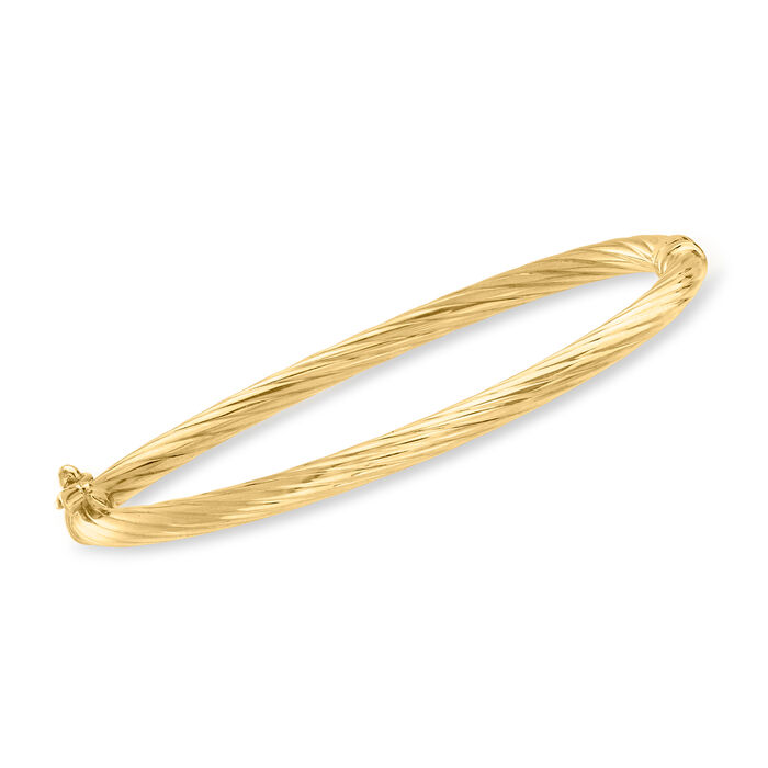 Child's 14kt Yellow Gold Twisted Bangle Bracelet