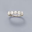 2.00 ct. t.w. Diamond Five-Stone Ring in 14kt White Gold