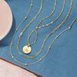 14kt Yellow Gold Paper Clip Link Necklace