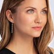 .52 ct. t.w. Diamond Linear Drop Earrings in 18kt Gold Over Sterling