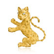C. 1980 Vintage Robert Wander .30 ct. t.w. Diamond Panther Pin in 18kt Yellow Gold