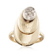 C. 1980 Vintage .10 ct. t.w. Diamond Ring in 14kt Yellow Gold