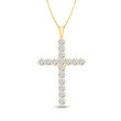 4.00 ct. t.w. Diamond Cross Pendant Necklace in 14kt Yellow Gold