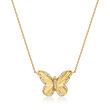 .21 ct. t.w. Diamond Butterfly Necklace in 14kt Yellow Gold