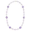 60.00 ct. t.w. Tonal Amethyst Necklace in Sterling Silver
