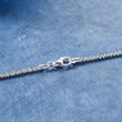 Italian 2mm Sterling Silver Crisscross-Chain Necklace