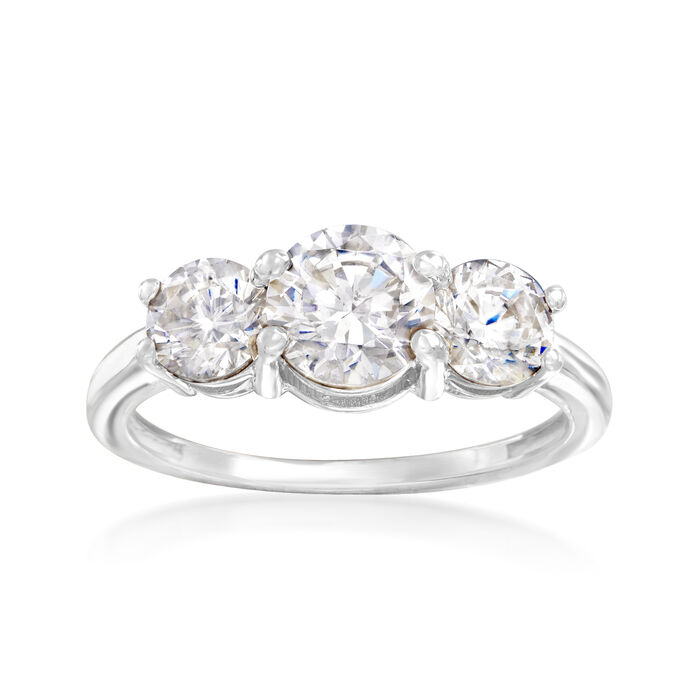 2.00 ct. t.w. CZ Ring in 14kt White Gold