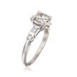 C. 2000 Vintage 1.14 ct. t.w. Diamond Engagement Ring in Platinum