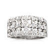 C. 1990 Vintage 1.50 ct. t.w. Diamond Open-Space Ring in 18kt White Gold
