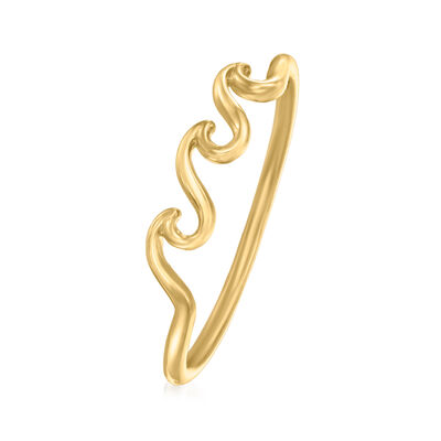 14kt Yellow Gold Waves Ring